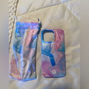 LOOPY CASE. COTTON CANDY SWIRL/ MATTE EDITION
